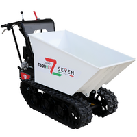 Seven Italy T500HD GX-E Tracked Power Barrow - Electric start - Hydraulic dumper truck - 500 Kg