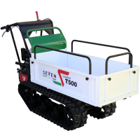 Seven Italy T500 GX-E Tracked Power Barrow - Extendable dumper truck - 500 Kg Load capacity