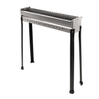 Seven Italy BBQ-60 INOX - Charcoal roasting grill - 60x14 cm