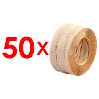 Pack with 50 Reels of Campagnola Paper Twist Tie, 90 m Each