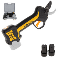 Volpi PV295 Battery-powered Electric Pruning Shears - 2 Batteries Included - 14.4V 2.5Ah - 25mm Cutting diameter