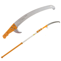 Heavy-duty Silky Hayate 6100 Pruning Saw on aluminium telescopic pole