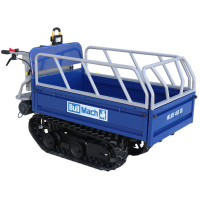 BullMach Helios 450 EB Electric Battery-Powered Tracked Barrow -  Extendable Manual Barrow 450 Kg