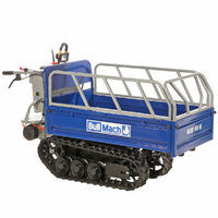 BullMach Helios 450 EB Electric Battery-Powered Tracked Barrow - Extendable Manual Barrow 450 Kg