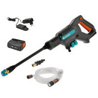 Gardena AcquaClean 24/18V Lithium Spray Gun Pressure Washer with 2.5 Ah battery