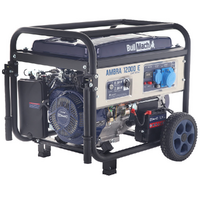 BullMach AMBRA 12000 E - 8.5 kW Wheeled Petrol Power Generator with AVR - DC 7.8 kW Single-phase