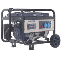 BullMach AMBRA 3600- 3 kW Wheeled Petrol Power Generator with AVR 3 kW - DC 2.8 kW Single-phase