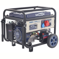 BullMach AMBRA 12000 E-3 - 8.5 kW Wheeled Petrol Power Generator with AVR - DC 7.8 kW Three-phase