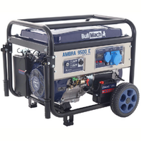 BullMach AMBRA 9500 E - 7.5 kW Wheeled Petrol Power Generator with AVR - DC 7 kW Single-phase