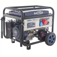 BullMach AMBRA 9500 E-3 - 7.5 kW Wheeled Petrol Power Generator with AVR - DC 7 kW Three-phase