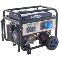 BullMach AMBRA 6500 E - 5.5 kW Wheeled Petrol Power Generator with AVR - DC 5 kW Single-phase