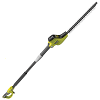 RYOBI 450W RPT4545E electric hedge trimmer on telescopic extension pole - 45cm blade - 20mm cut