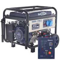 BullMach AMBRA 12000 E - 8.5 kW Wheeled Petrol Power Generator with Single-phase AVR - ATS Board Included
