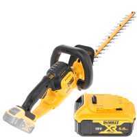 DEWALT DCMHT563P1-QW Battery-powered Electric Hedge Trimmer - 55 cm Blade - 18 V 5Ah Battery