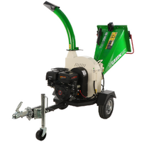 GreenBay GB-WDC 120 LE - Professional petrol wood chipper 15 HP Loncin G420FD engine