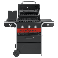 Char-Broil Gas2Coal 2.0 3B  Charcoal/Gas Hybrid Grill - 62x43 cm Cooking Surface