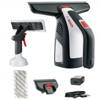 BOSCH GlassVAC Battery-Powered Electric Window Cleaner - with 2 Heads and Sprayer
