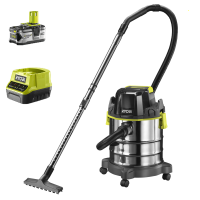 RYOBI R18WDV-0- Wet and Dry Vacuum Cleaner - 18V -4Ah -  18 L Drum