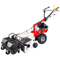 Eurosystems P70 EVO Petrol Powered Sweeper - 88 cm with collector and Loncin 224 OHV engine
