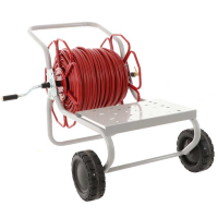 Hose Reel with Rounded Cart MC200/P - with platform pump holder