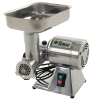 FIMAR TR8D Electric Meat Mincer - Body and Grinding Unit in Polished Aluminium - 0.5HP/230V