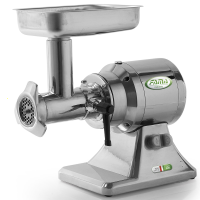 FAMA TSK12 UNIKO Electric Meat Mincer - Polished Aluminium Body - Stainless Steel Removable Grinding Unit- Three-phase - 400V/1.0hp