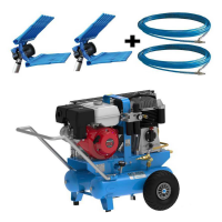 Campagnola MC 660 Petrol Engine-driven Air Compressor with Honda GX270 Petrol Engine +  2 Olive Harvesters