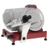 FAC F 250 R Red - Meat Slicer with 250 mm Blade - Easy-to-clean parts  - Fixed Sharpener
