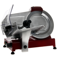 FAC F 275 E Red - Gravity Meat Slicer with 275 mm Blade - Fixed Sharpener