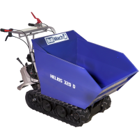 BullMach HELIOS 320 D Tracked Power Barrow - Manual dumper with 320 Kg Max load capacity
