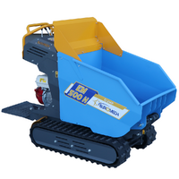 EuroMech EM500H-Dump Tracked Power Barrow - Hydraulic dumper 500 Kg - Hydrostatic transmission