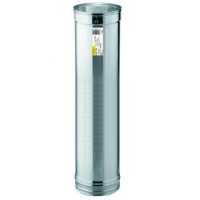 Stainless steel exhaust pipe extension 100 cm long &Oslash; 12 cm