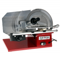 Seven Italy PS 300 PRO RED - Meat Slicer with 300 mm Blade - Sharpener Included