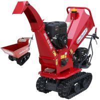 GeoTech-Pro BMS155 BS - Self-propelled track-mounted garden shredder on wheelbarrow - B&amp;S XR2100 engine