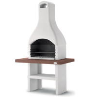 Palazzetti Oslo 2 Charcoal Barbecue in Concrete  - 68x40 cm Cooking Grid