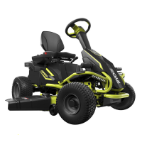Ryobi Battery-powered Riding-on Mower- Mulching Cutting Systems - Side Discharge - 4x12 V Lead-acid Battery