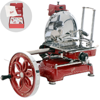 BERKEL B114 - Flywheel Meat Slicer - 320 mm Chrome-plated Steel Blade - Red
