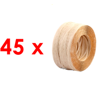 Pack with 45 Reels of Paper Twist Tie - 130 m