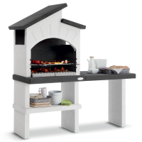 Palazzetti Ravello Wood-fired Barbecue in Concrete  - 68x40 cm Cooking Grid