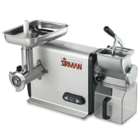 Sirman TCG 12 Dakota Electric Meat Mincer - with Integrated Grater - Removable Grinding Unit in Aluminium and Stainless Steel - Single-phase - 750 Watt