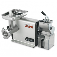 Sirman TCG 22 Dakota Electric Meat Mincer - with Integrated Grater - Removable Grinding Unit in Aluminium and Stainless Steel - Single-phase - 750 Watt