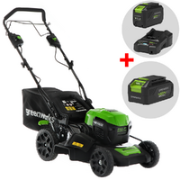 Greenworks GD48LM46SP 48V Battery-powered Electric Lawn Mower + Free 48V 2Ah battery - 46 cm Cutting Width