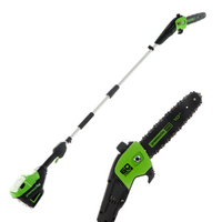 Greenworks GD60PS25 60 V battery-powered Pruner on Extension Pole - WITHOUT BATTERY AND BATTERY CHARGER
