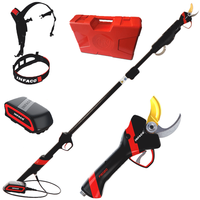 Infaco F3020 Electric Pruning Shears on telescopic carbon pole 147.5-212 cm - Ø 40 mm standard Kit - Battery and backpack included