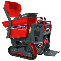AgriEuro Top-Line CARGO L 10000 HED 4.0 Tracked Power Barrow - Honda GXe630 - with Loading Bucket