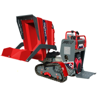 AgriEuro Top-Line CARGO L 10000 HEDT 4.0 Tracked Power Barrow - Honda GXe630 - with Loading Bucket