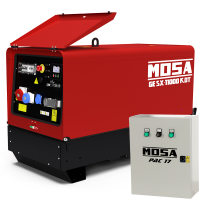 MOSA GE SX-11000 KDT - 8.8 kW Diesel Silenced Power Generator - DC 8 kW Three-phase + ATS