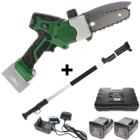 GreenBay TopSaw 5C Battery-Powered Pruner on Rod - 2X16.8 V - 2 Ah