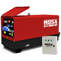 MOSA GE SX 16000 KDM - 14.4 kW Diesel Silenced Power Generator - DC 13.2 kW Single phase + ATS
