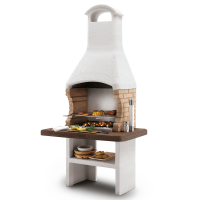 Palazzetti Brest 3 Masonry Wood-fired and Charcoal Barbecue